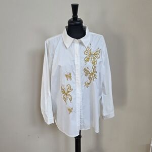 Bob Mackie White Garment with Gold Label